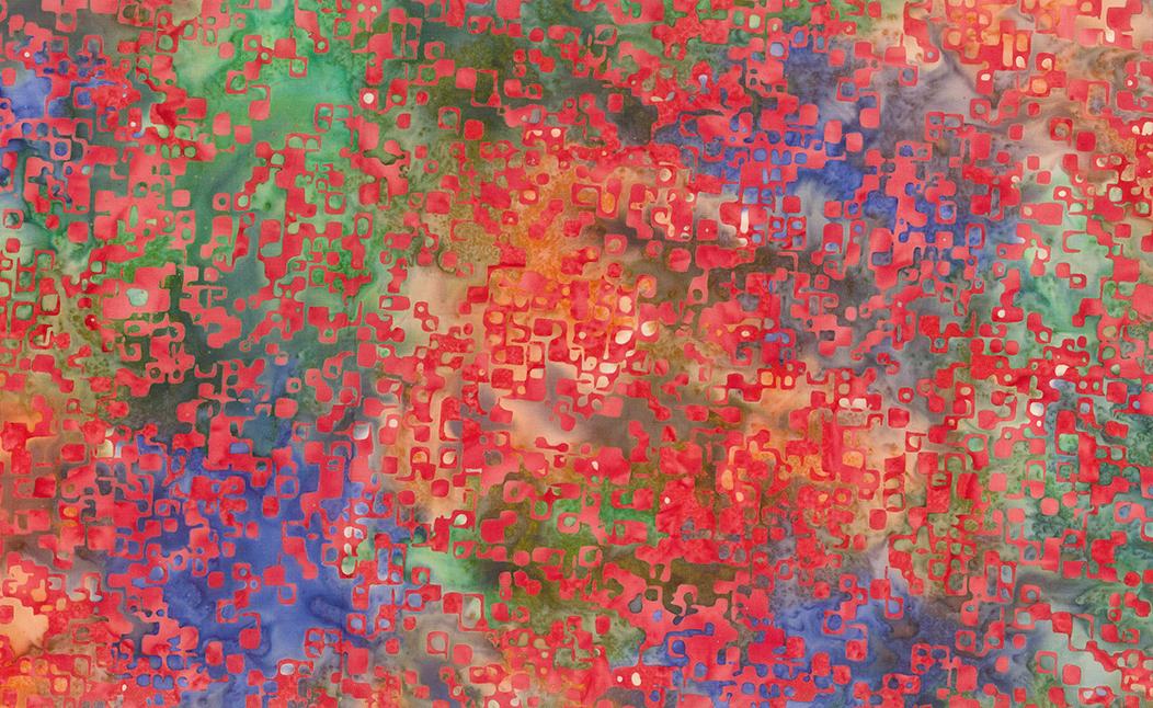 Crossroads Squared Lipstick Red - 80901 - 24 - Banyan Batiks - Nebraska Quilt Company - F03054