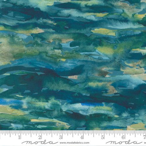 Desert Oasis Reflections on the Water Blender Watercolor Turquoise - 39768 12 - Moda Fabrics - Nebraska Quilt Company - F04892