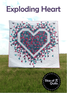 Exploding Heart Quilt Pattern - Nebraska Quilt Company - PUB00134