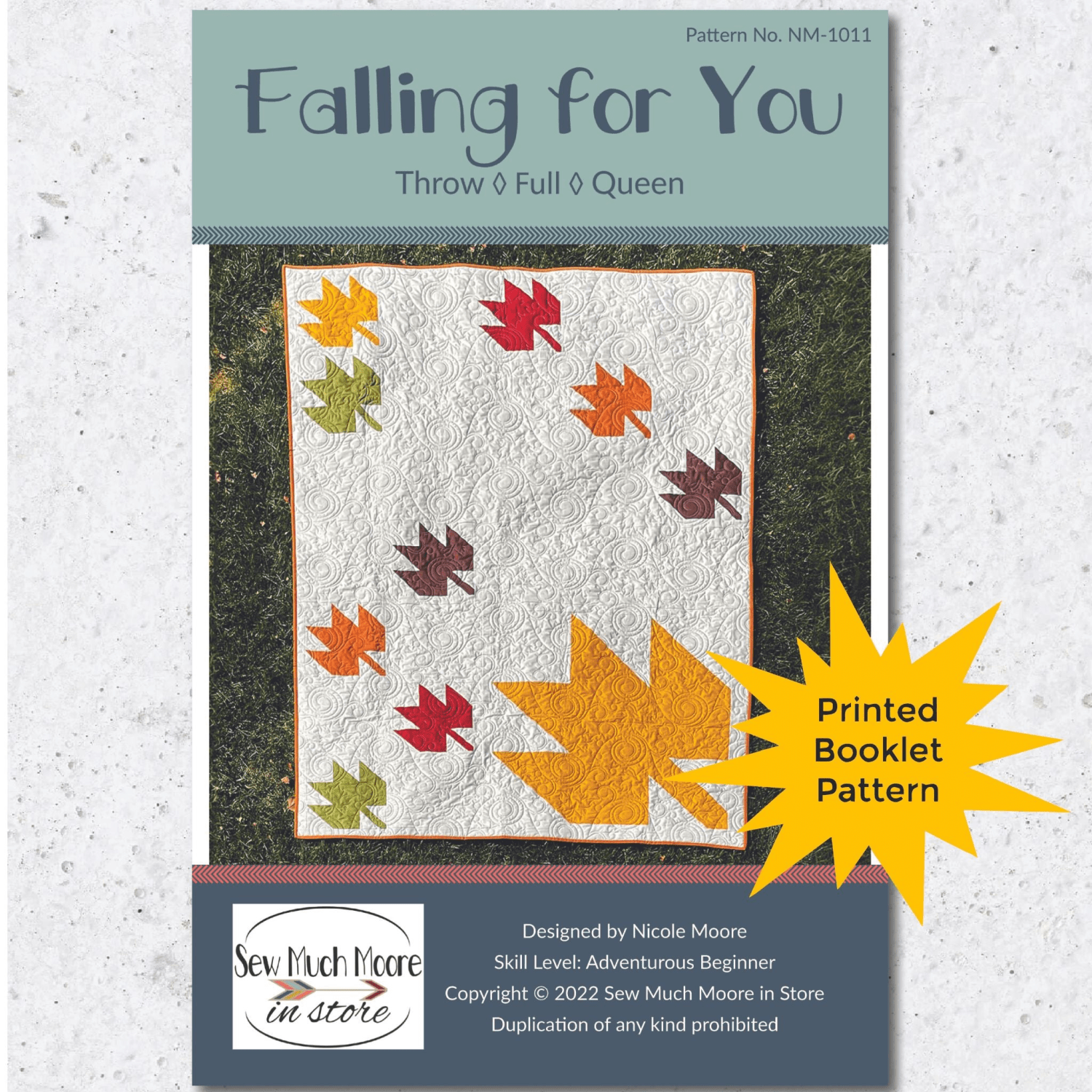 Falling For You Pattern - Nebraska Quilt Company - PUB08132