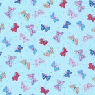 Flowerhouse All a Flutter Blue Butterflies - FLHD - 21648 - 4 - Robert Kaufman - Nebraska Quilt Company - F05406