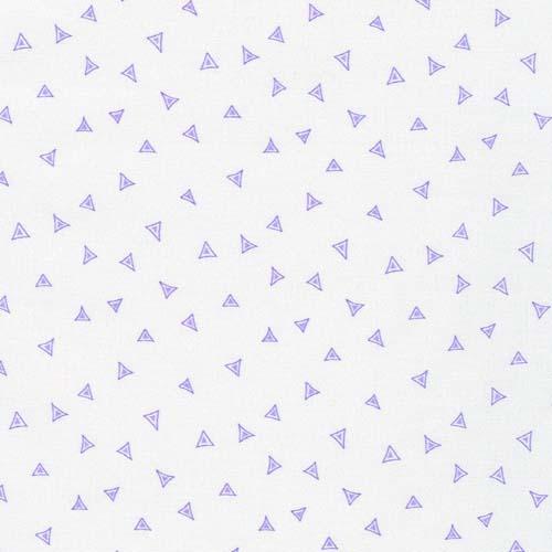 Flowerhouse All a Flutter Lavender Tossed Triangles - FLHD - 21652 - 23 - Robert Kaufman - 1 Yard Cut - Nebraska Quilt Company - F05413