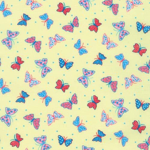 Flowerhouse All a Flutter Yellow Butterflies - FLHD - 21648 - 5 - Robert Kaufman - Nebraska Quilt Company - F05395
