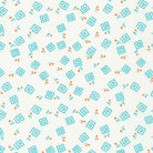 Flowerhouse: At the Cottage Swirls Teal - FLHD - 22080 - 213 - Robert Kaufman - Nebraska Quilt Company - F06363
