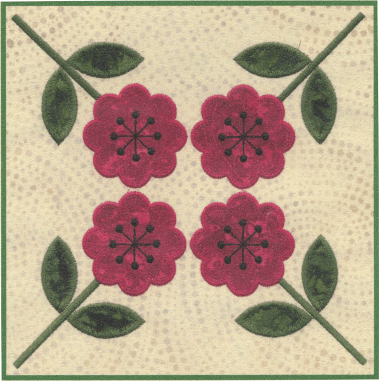 FourSquare Flower CD Pattern - Nebraska Quilt Company - PUB10222