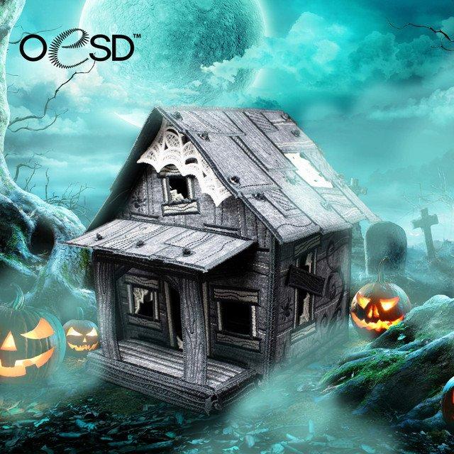 Freestanding Spooky Shack CD - Nebraska Quilt Company - PUB01625