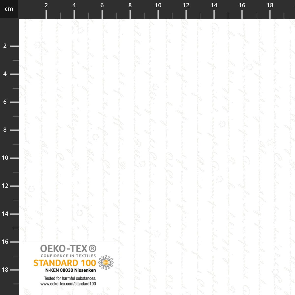 Frosty Snow Writings White/Silver - S - FROSTYSNOW - 4590 - 117 - Stof Fabrics - Nebraska Quilt Company - F05289