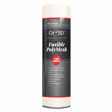Fusible PolyMesh White 10in x 10 yds - Nebraska Quilt Company - N01545