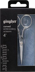 Gingher 4" Curved Embroidery Scissors - Nebraska Quilt Company - N08336