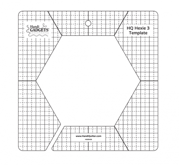 Handi Quilter 3" Hexie Template - Nebraska Quilt Company - Handi Quilter 3" Hexie Template