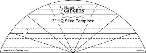 Handi Quilter 3" Slice Template - Nebraska Quilt Company - Handi Quilter 3" Slice Template