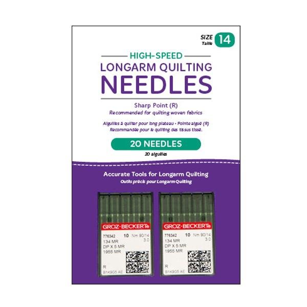 Handi Quilter High - Speed Size 14 Sharp Point (R) Needles - 20 Count - Nebraska Quilt Company - Handi Quilter High - Speed Size 14 Sharp Point (R) Needles - 20 Count