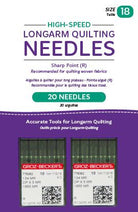 Handi Quilter High Speed Size 18 Sharp Point (R) Needles - 20 Count - Nebraska Quilt Company - AQm13182