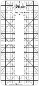 Handi Quilter Line Grid Ruler 6" x .5" - Nebraska Quilt Company - Handi Quilter Line Grid Ruler 6" x .5"