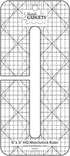 Handi Quilter Matchstick Ruler 6" x .125" - Nebraska Quilt Company - AHG00475