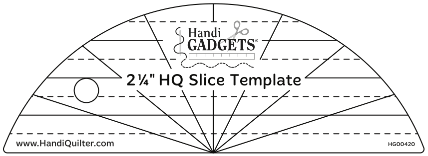 Handi Quilter Slice 2.25" Template - Nebraska Quilt Company - Handi Quilter Slice 2.25" Template