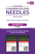 Handi Quilter Standard Size 14 Sharp Point (R) Needles - 20 Count - Nebraska Quilt Company - AQM00240-2