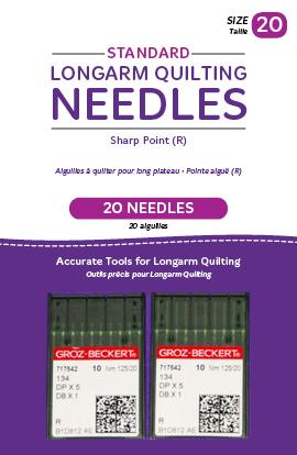 Handi Quilter Standard Size 20 Sharp Point (R) Needles - 20 Count - Nebraska Quilt Company - Handi Quilter Standard Size 20 Sharp Point (R) Needles - 20 Count