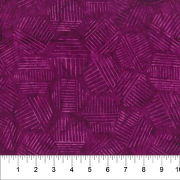 Hexies Pansy - 81700 - 85 - Banyan Batiks - Nebraska Quilt Company - F06073
