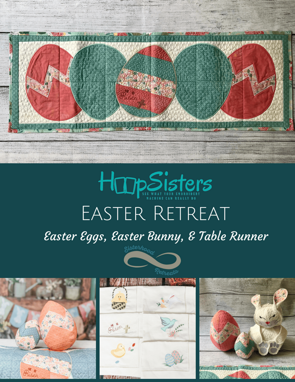 Hoopsisters Easter Retreat CD - Nebraska Quilt Company - PUB03522