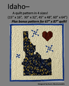 Idaho Quilt Pattern - Nebraska Quilt Company - PUB07913