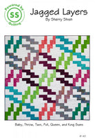 Jagged Layers Pattern - Nebraska Quilt Company - PUB02134