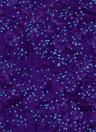 Jewels of the Islands Purple Blue Fairy Dots - 0214 - Batik Textiles - Nebraska Quilt Company - F08374