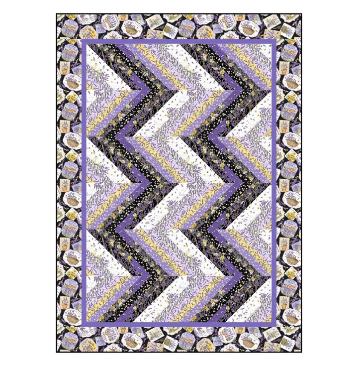 Lavender Rows Pattern - Nebraska Quilt Company - PUB00041