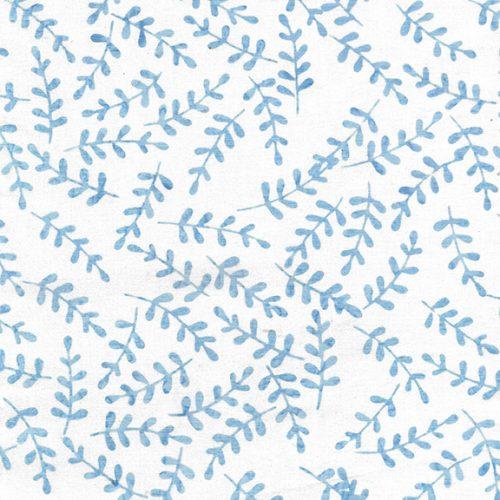 Let It Snow Small Leaf White - 122217700 - Island Batik - Nebraska Quilt Company - F04670