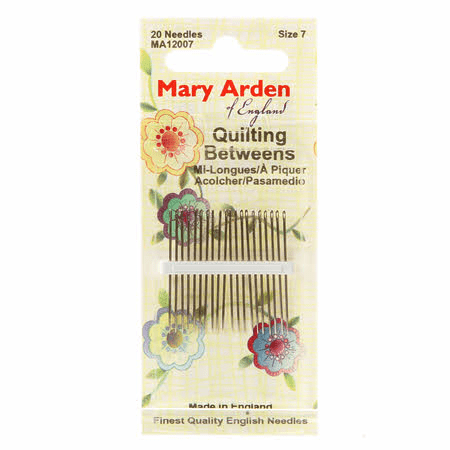 Mary Arden Between / Quilting Needles Size 7 20ct - Nebraska Quilt Company - N00020
