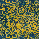Memory Lane Floral and Leaves Denim - 80921 - 48 - Banyan Batiks - Nebraska Quilt Company - F03248