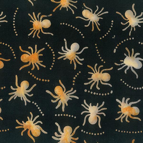 Midnight Magic Spiders Black - 83002 - 99 - Patrick Lose Fabrics - Nebraska Quilt Company - F03355