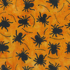 Midnight Magic Spiders Pumpkin - 83002 - 58 - Patrick Lose Fabrics - Nebraska Quilt Company - F03354