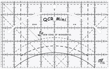 Mini Quick Curve Ruler - Nebraska Quilt Company - Mini Quick Curve Ruler