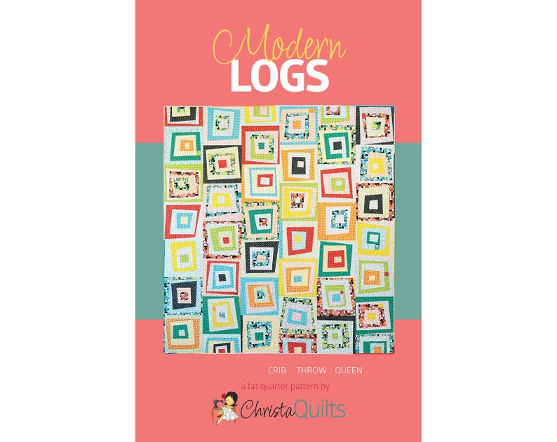 Modern Logs Quilt Pattern - Nebraska Quilt Company - PUB08193