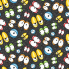 Monster'ocity Eyes Glow Black - MONSTEROCITY Q1232G - 99 - Henry Glass & Co. - Nebraska Quilt Company - F06410