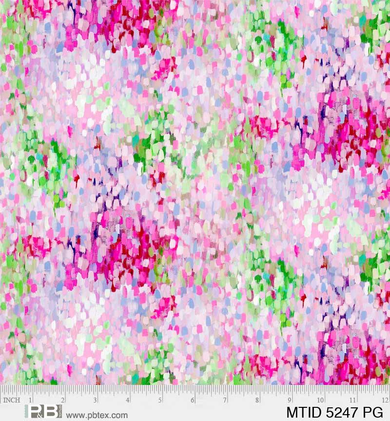 Moon Tide Splotches Mini Spots Pink Multi - MTID 5247 PG - P & B Textiles - Nebraska Quilt Company - Moon Tide Splotches Mini Spots Pink Multi - MTID 5247 PG - P & B Textiles