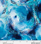Moon Tide Swirls Blue - MTID 5243 B - P & B Textiles - Nebraska Quilt Company - F06524
