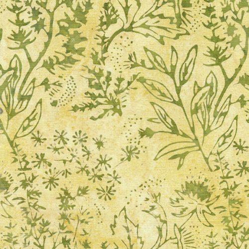 Natural Healing Mixed Herb n Spice Yellow Parchment - 112327203 - Island Batik - Nebraska Quilt Company - F04552