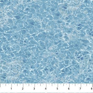 Naturescapes Pool Water Blue - 25491 - 44 - Northcott Fabrics - Nebraska Quilt Company - Naturescapes Pool Water Blue - 25491 - 44 - Northcott Fabrics