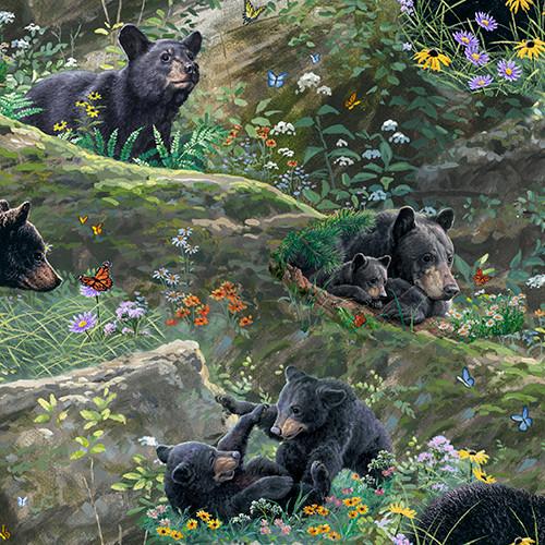 New Beginnings Bear Playtime - 3NEWBEGINING - 21497 - MLT - Studio E Fabrics - Nebraska Quilt Company - F04297
