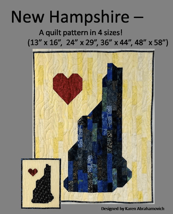 New Hampshire Quilt Pattern - Nebraska Quilt Company - PUB07929