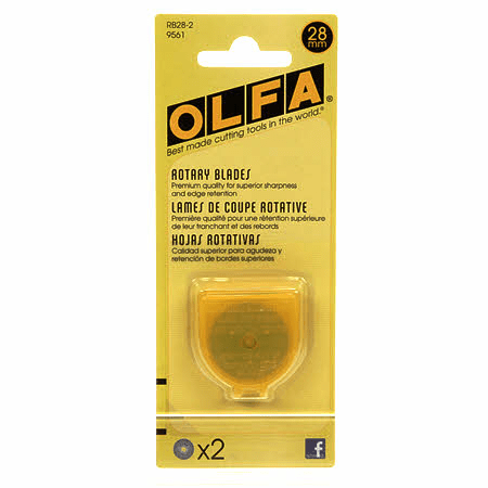 Olfa 28mm Replacement Rotary Blade 2 Count - Nebraska Quilt Company - N11207