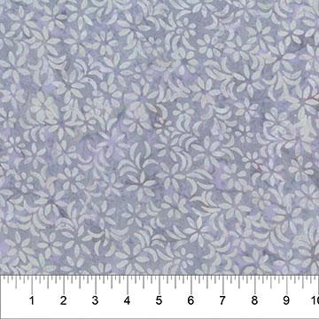 Pearls Batiks Daisy Toss Silver Lites - 80998 - 441 - Banyan Batiks - Nebraska Quilt Company - F05089