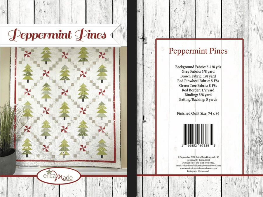 Peppermint Pines Quilt Pattern - Nebraska Quilt Company - PUB03840