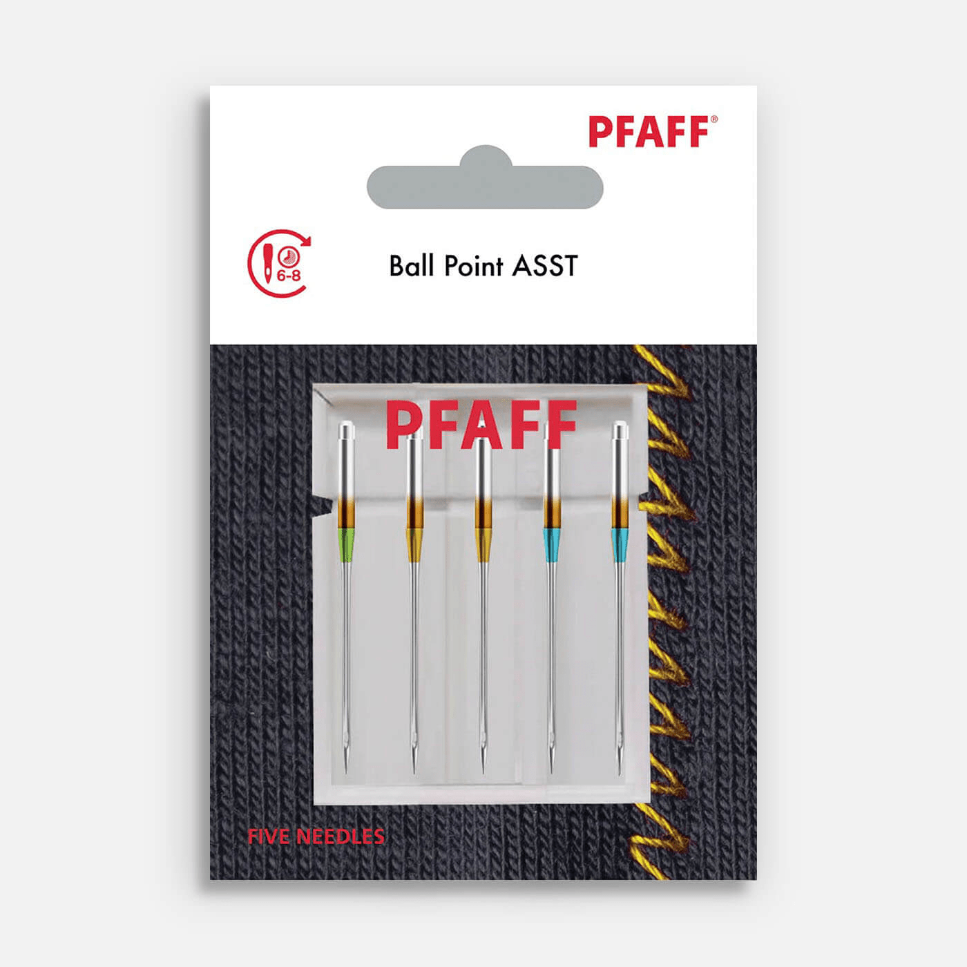 Pfaff Ball Point Asst Needles 5 Pack 821303096 - Nebraska Quilt Company - Pfaff Ball Point Asst Needles 5 Pack 821303096
