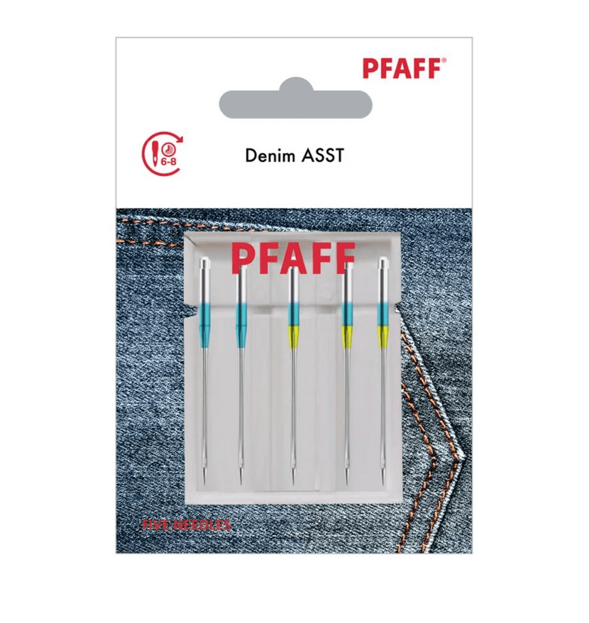 Pfaff Denim Asst Size 90/100 Needles 5 Pack 821208096 - Nebraska Quilt Company - A821208096
