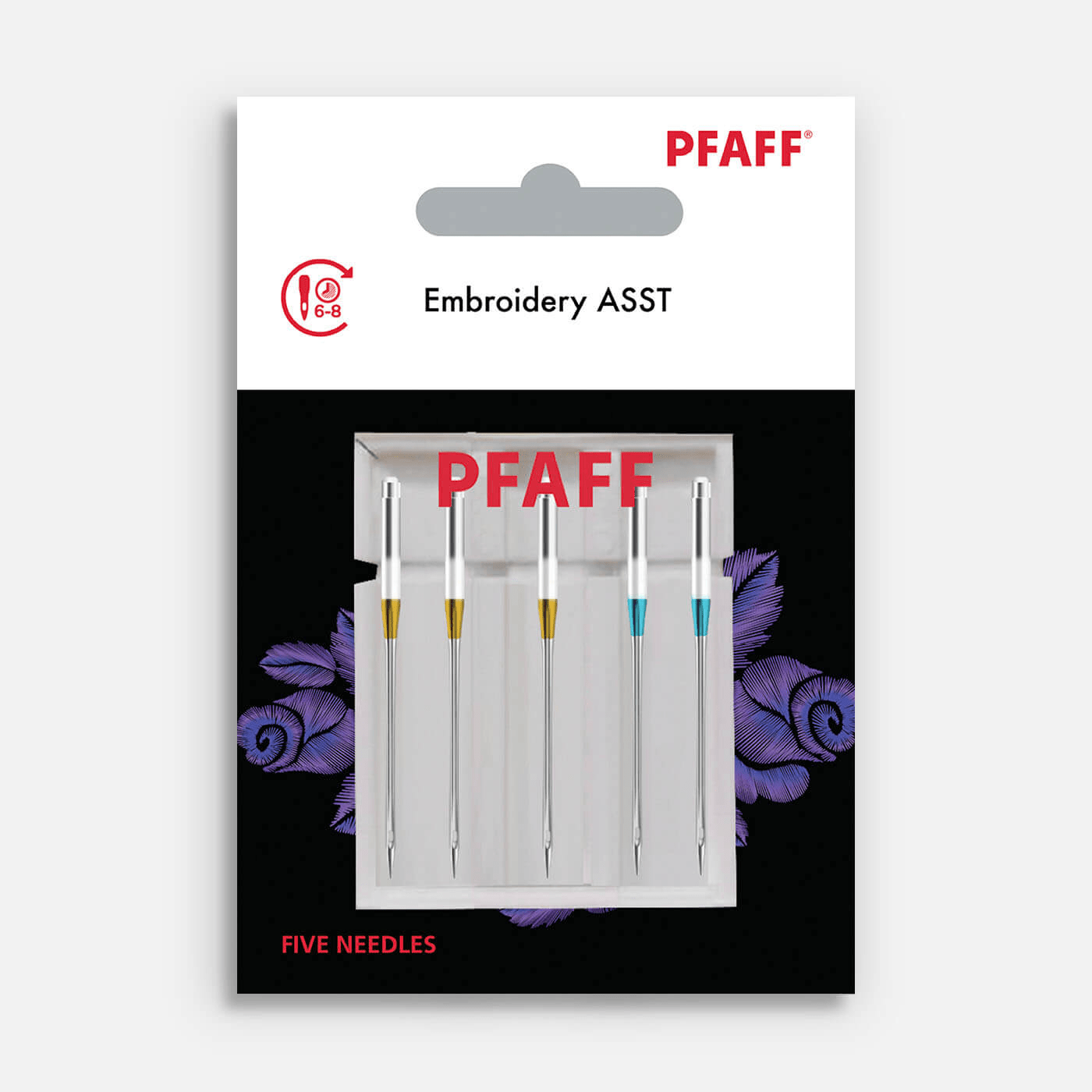 PFAFF® Embroidery Needles Assorted Sizes 5 - Pack - Nebraska Quilt Company - A821197096