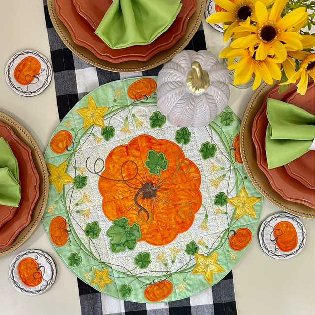 Pumpkin Harvest USB - Nebraska Quilt Company - PUB08276