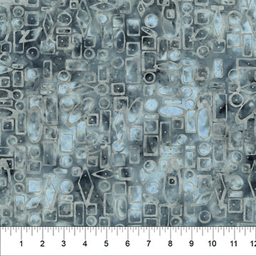 Quilting Is My Voice Geometric Dots Dove - 83141 - 91 - Banyan Batiks - Nebraska Quilt Company - F04183